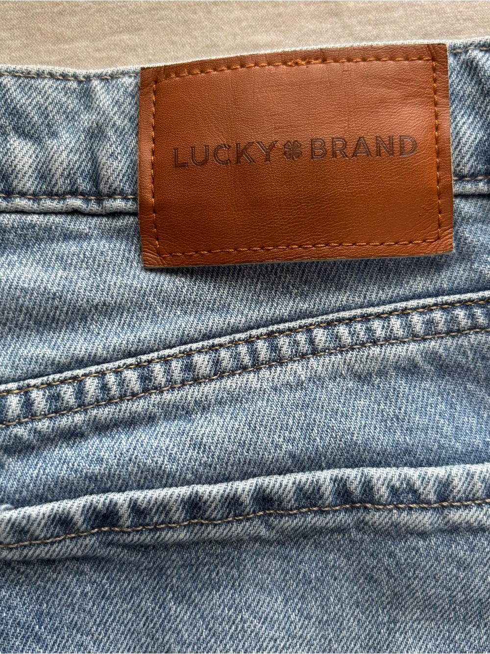 Lucky Brand Zoe High Rise Straight Distressed Raw Hem Jeans Size 10 - Picture 7 of 11